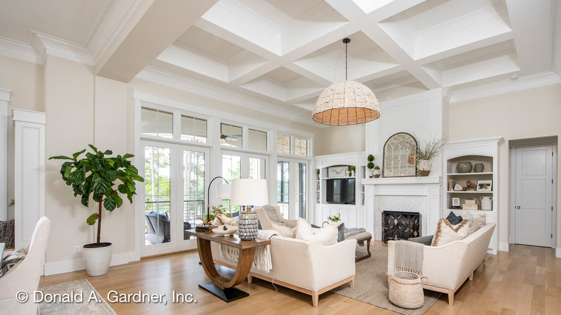 Above and Beyond: House Plans with Stunning Decorative Ceilings