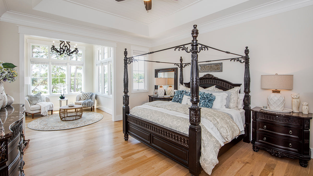 Master suite of The Sarafine house plan 1403.