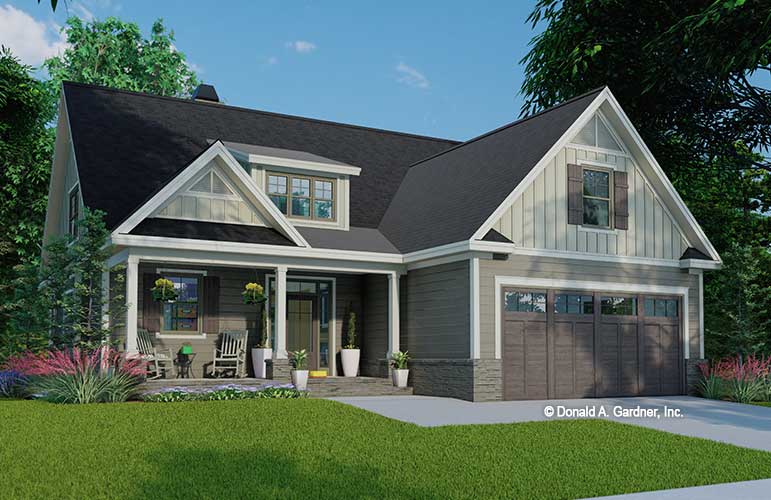 Three-bedroom house plans - The Graceview Plan 1539.