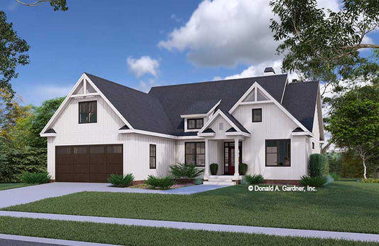 Front rendering of The Rilynn house plan 1589.