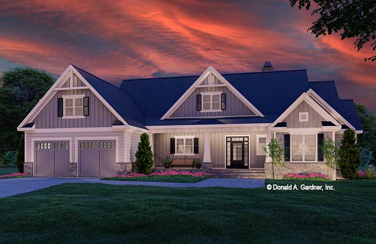 House Plan 1607 | One-Story Modern Farmhouse – Donald A. Gardner ...