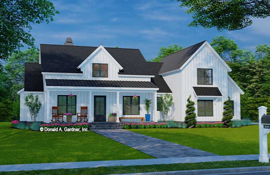 House Plan 1614 | Family Modern Farmhouse