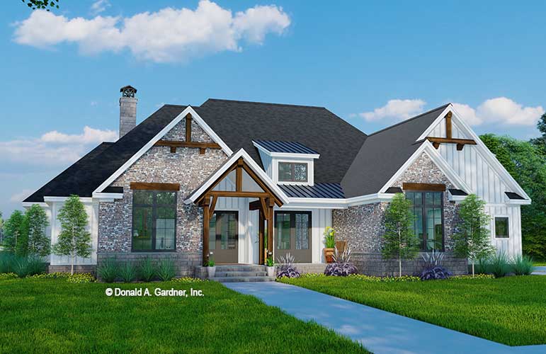 House Plan 1624 | Rustic One-Story Farmhouse