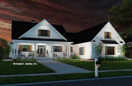 House Plan 1633-D | Walkout Modern Farmhouse