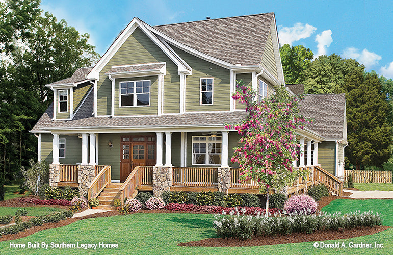 Spring landscaping ideas for The Trotterville house plan 984.