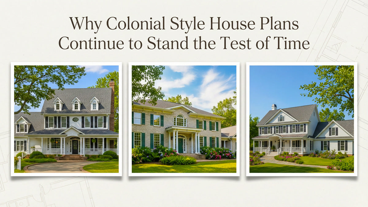 Small Colonial Style House Plan Shapes Lines Symmetry