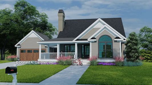 Front rendering of The Ryley house plan 503.