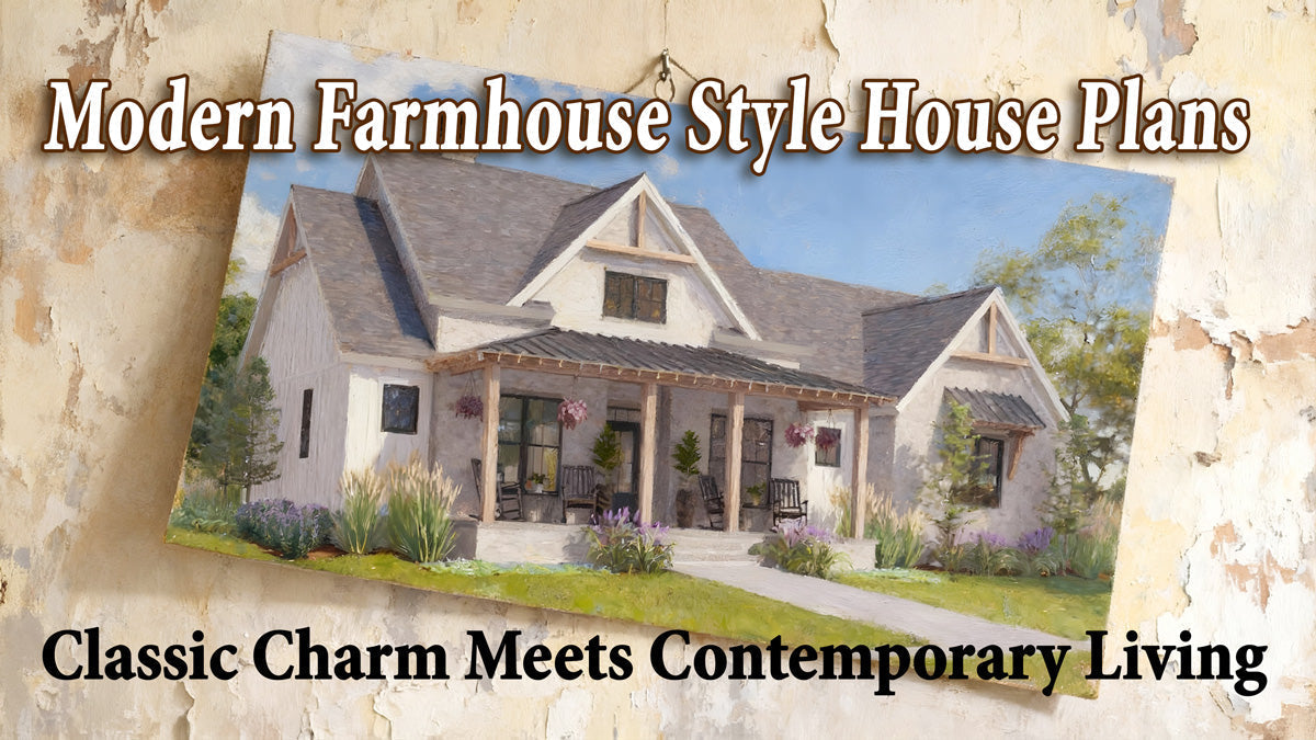 Modern Farmhouse Style House Plans: Classic Charm Meets Contemporary Living