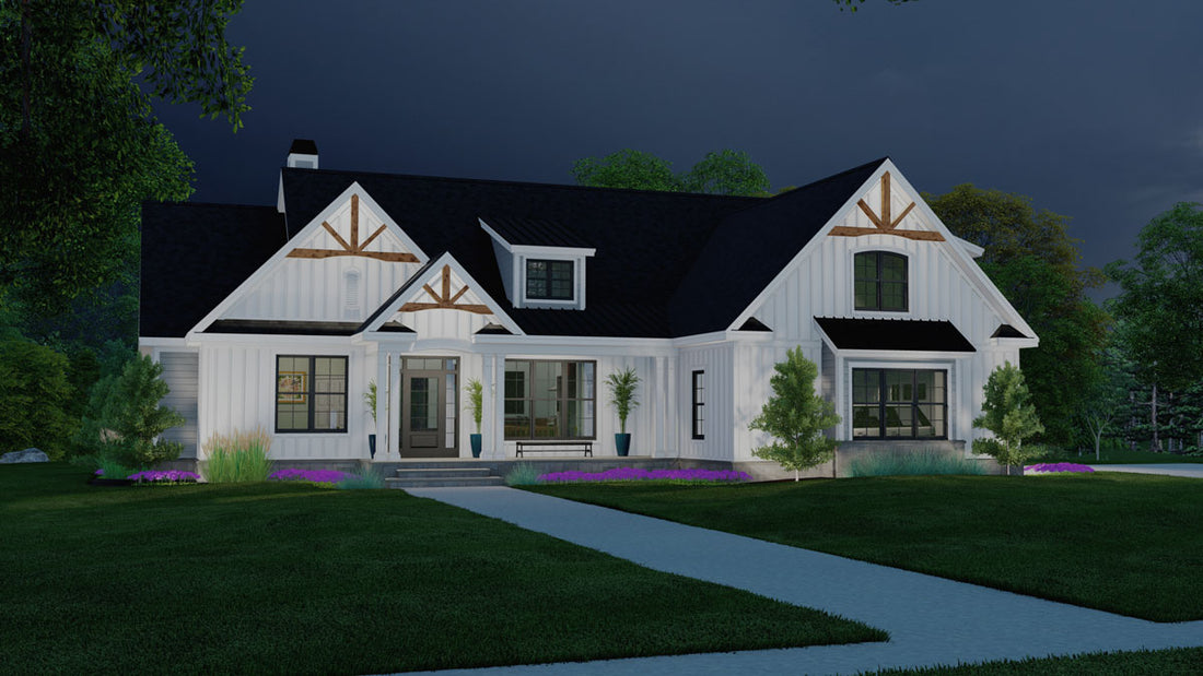 House Plan 1571 | Small Modern Farmhouse