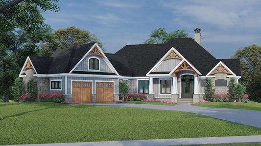 House Plan 1615 | One-Story Craftsman