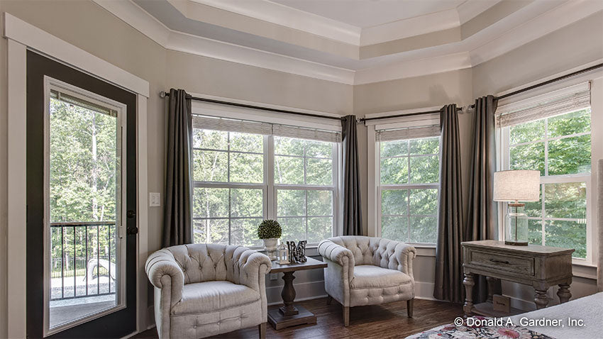 House Plans with Master Sitting Area