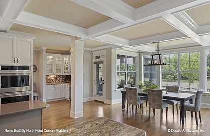 Another dining room view for luxury house plan 1409 The Austin