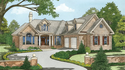 Front view illustration. The Birchmere plan 1145.