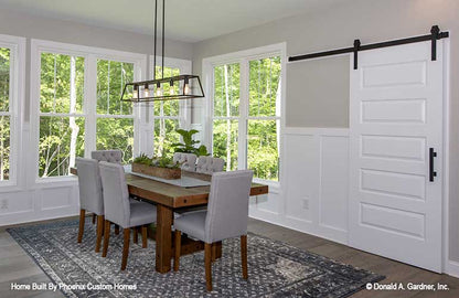 Lots of natural light with large windows in the dining room. Blarney plan 1424 