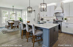 Full view of the kitchen island seating with the dining table off to the side. Blarney plan 1424 