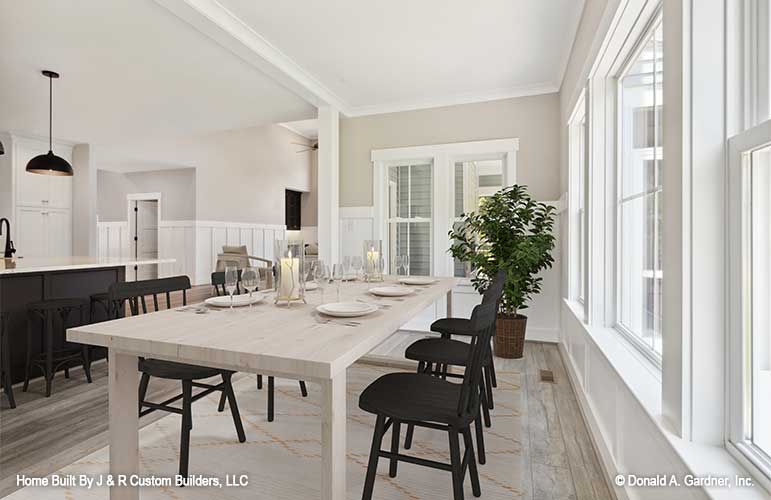 Well-lit dining room off the kitchen. The Brielle plan 1233.