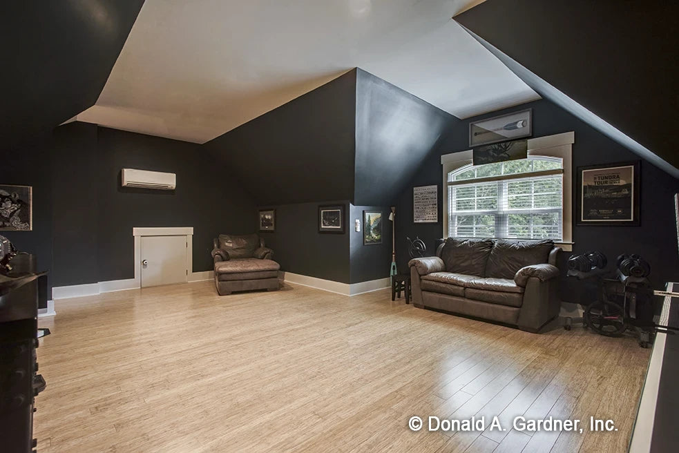 Bonus room over the garage has access to attic storage