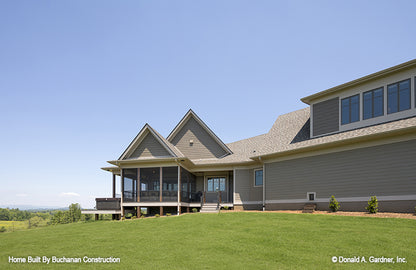 Side exterior view photograph of the The Cedar Creek plan 959 