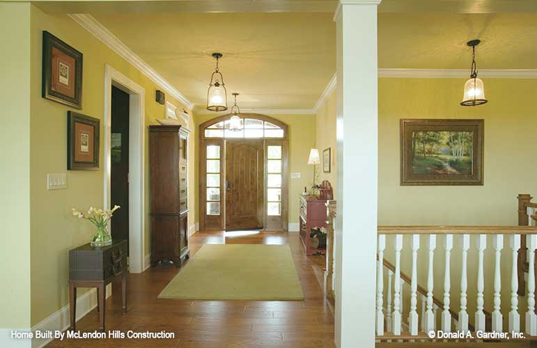 This is a picture of the foyer for walkout basement house plan 1125 The Cedar Ridge