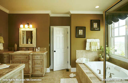 This is a picture of the master bathroom for walkout basement house plan 1125 The Cedar Ridge