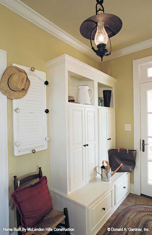 This is a picture of the mud room for walkout basement house plan 1125 The Cedar Ridge