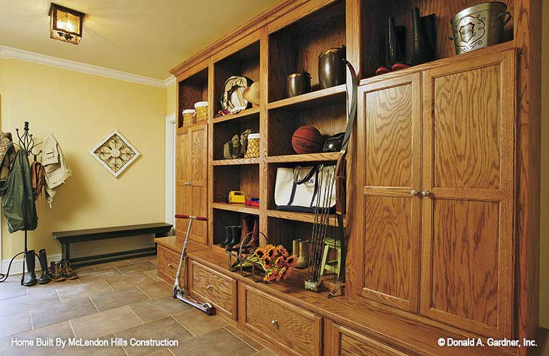 This is a picture of the mud room for walkout basement house plan 1125 The Cedar Ridge