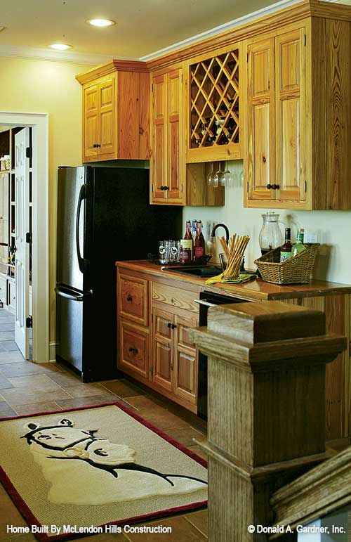 This is a picture of the wet bar for walkout basement house plan 1125 The Cedar Ridge