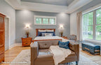 Bedroom picture with tray ceiling for one story house plan 1323 The Celeste