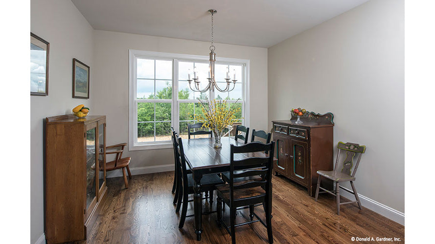 Wood flooring in the breakfast room. The Charlevoix plan 1068,