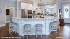 Kitchen counter and bar seating pictured for house plan 1322 The Charlton