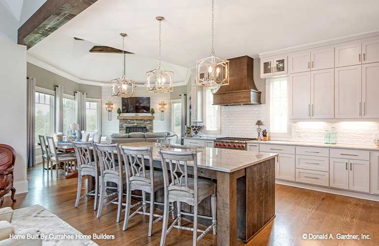 Spacious bar seating in the kitchen. The Chatsworth plan 1301.