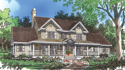 Front view illustration. The Cherryvale plan 533.