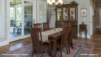 Dining room with rear view for Chesnee house plan 1290