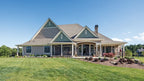 This is a photograph of the rear of luxury house plan 1290 The Chesnee as built by a customer