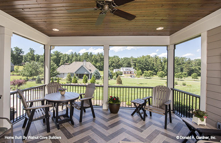 Screened porch picture for Chesnee house plan 1290