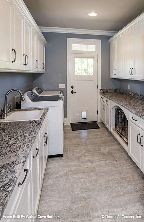 Utility Room with pet space pictured for Chesnee house plan 1290