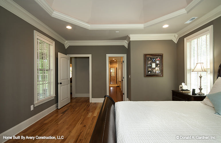 This is a photograph of a bedroom of four bedroom house plan 1117 The Clarkson as built by a customer