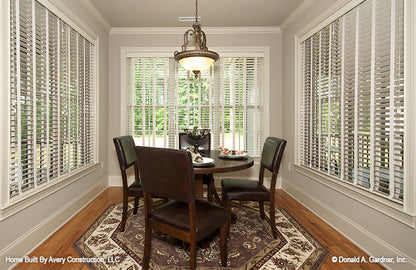 This is a photograph of the breakfast room of four bedroom house plan 1117 The Clarkson as built by a customer