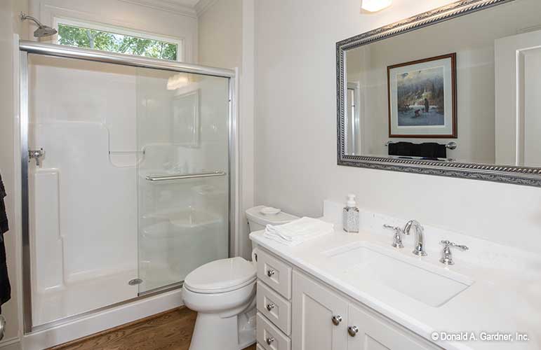 Full bathroom with walk in shower. The Cline plan 1419