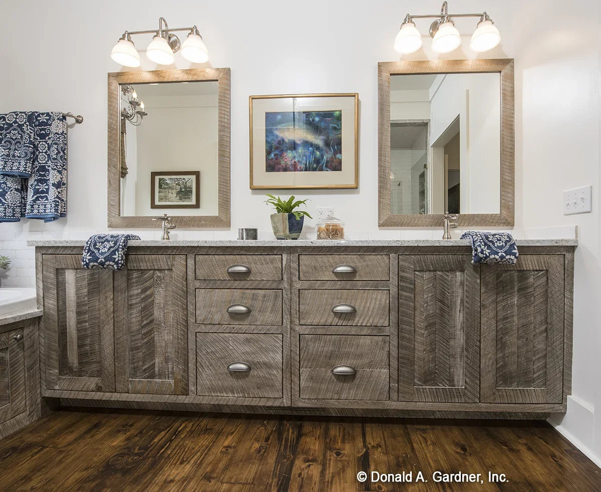 Another master bath view for one story house plan 1335 The Coleraine