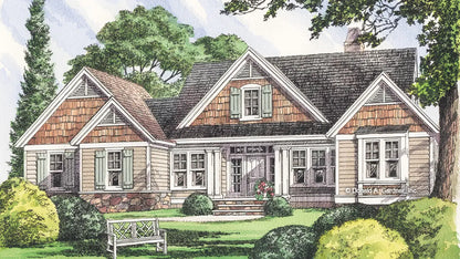 Front view illustration. The Colridge plan 1012.