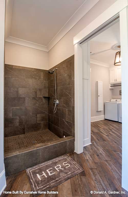 This is a photograph of a bathroom of luxury house plan 732 The Crowne Canyon as built by a customer