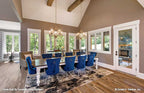 This is a photograph of the dining room of luxury house plan 732 The Crowne Canyon as built by a customer