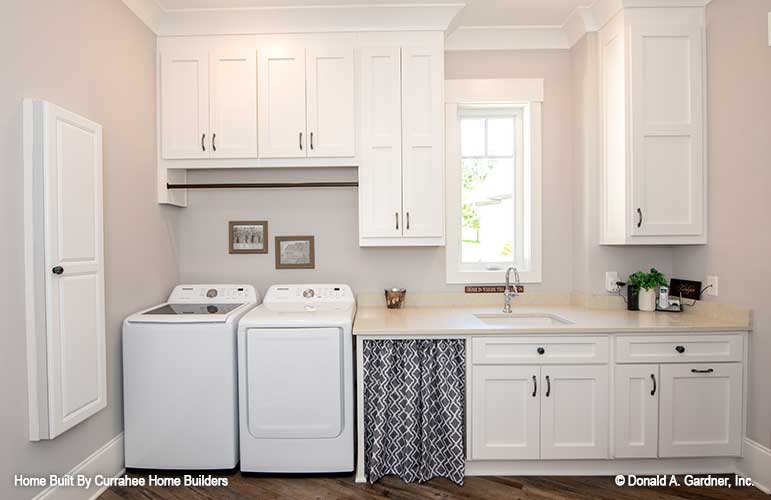 This is a photograph of the utility room of luxury house plan 732 The Crowne Canyon as built by a customer