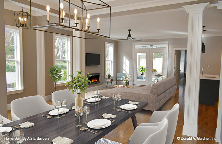 Picture of dining room of Currier house plan 1025