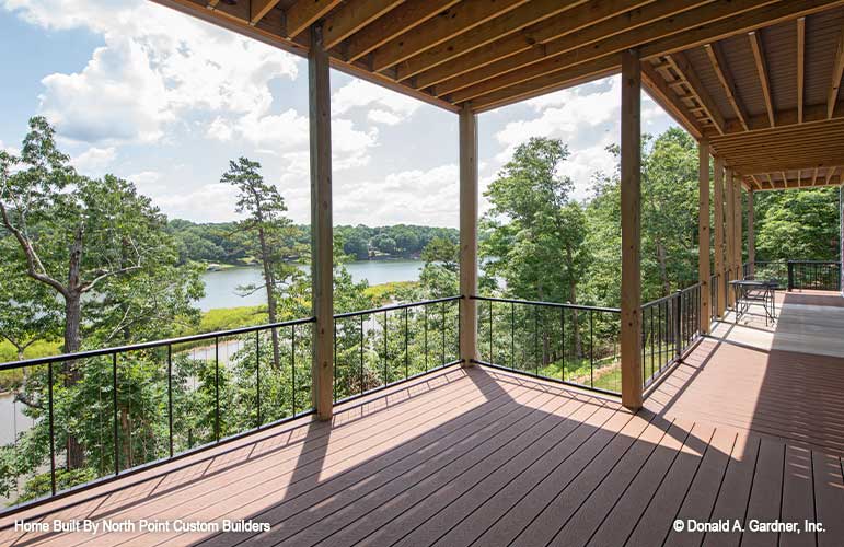 Peaceful view from the rear deck. Dawson plan 1502