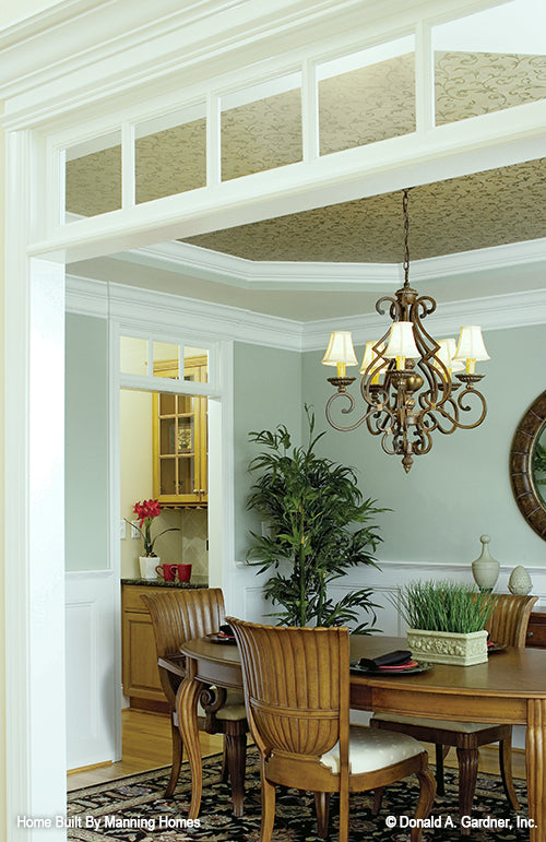 This is picture of the dining room as built by a customer of four bedroom house plan 1032 The Derbyville