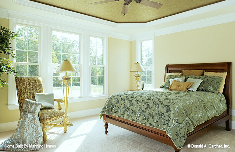 This is picture of the master bedroom as built by a customer of four bedroom house plan 1032 The Derbyville