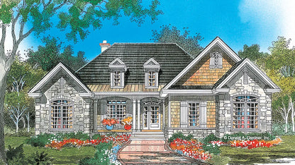 This is an illustration of the front of craftsman house plan 914 The Edinburgh