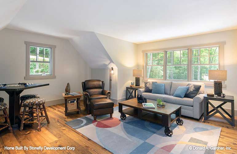 Sitting area in the bonus room. The Eleanor plan 1314.